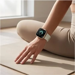Huawei Watch Fit 3 / 4 / 4 Pro / 5 / 5 Pro - Tech- Protect Nylon - csontfehér szövet szíj-5