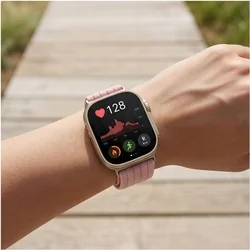 Huawei Watch Fit 3 / 4 / 4 Pro / 5 / 5 Pro - Tech- Protect Nylon - pink szövet szíj-4