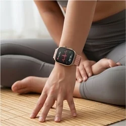 Huawei Watch Fit 3 / 4 / 4 Pro / 5 / 5 Pro - Tech- Protect Nylon - pink szövet szíj-5