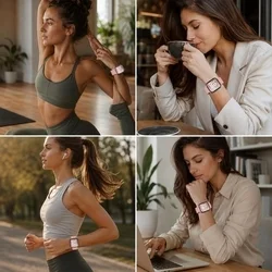 Huawei Watch Fit 3 / 4 / 4 Pro / 5 / 5 Pro - Tech- Protect Nylon - pink szövet szíj-6