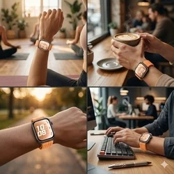 Huawei Watch Fit 3 / 4 / 4 Pro / 5 / 5 Pro - Tech- Protect Nylon - narancssárga szövet szíj-5