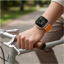 Huawei Watch Fit 3 / 4 / 4 Pro / 5 / 5 Pro - Tech- Protect Nylon - narancssárga szövet szíj-6