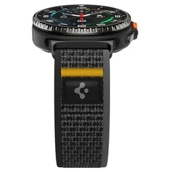 Samsung Galaxy Watch 8 / Classic (40 / 44 / 46 mm) - Spigen Athlex Air - okosóra szövet szíj, fekete-4
