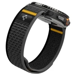 Samsung Galaxy Watch 8 / Classic (40 / 44 / 46 mm) - Spigen Athlex Air - okosóra szövet szíj, fekete-7