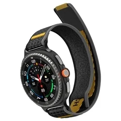 Samsung Galaxy Watch 8 / Classic (40 / 44 / 46 mm) - Spigen Athlex Air - okosóra szövet szíj, fekete-9