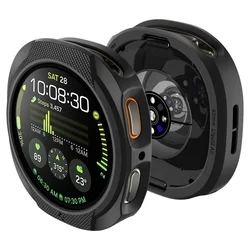 Okosóra védő tok - Samsung Galaxy Watch 8 (40 mm) - SPIGEN LIQUID AIR fekete szilikon-1
