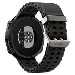 Okosóra védő tok - Samsung Galaxy Watch 8 (40 mm) - SPIGEN Rugged Armor matt fekete szilikon-4