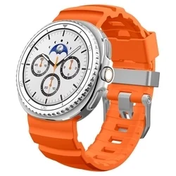 Samsung Galaxy Watch 8 / Classic (40 / 44 / 46 mm) - SPIGEN WBS2 BAND narancssárga szíj-6