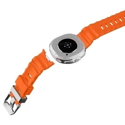 Samsung Galaxy Watch 8 / Classic (40 / 44 / 46 mm) - SPIGEN WBS2 BAND narancssárga szíj-9