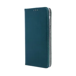 Telefontok Samsung Galaxy A37 5G - Smart Magnetic zöld szilikon keretes mágneses könyvtok-2