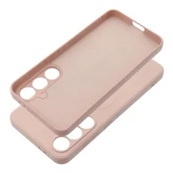 Telefontok Samsung Galaxy A57 5G - MagSafe kompatibilis púder pink szilikon hátlap tok-2