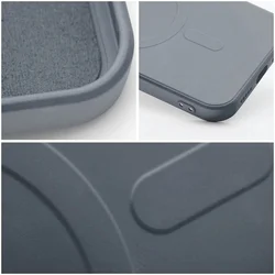 Telefontok Samsung Galaxy A37 5G - MagSafe kompatibilis szürkéskék szilikon hátlap tok-2