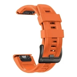 Okosóra szilikon szíj - GARMIN FENIX 5X / 5X PLUS / 6X / 6X PRO / 7X / 8 / 8 PRO (51 MM) - TECH-PROTECT Iconband narancssárga szilikon szíj-2