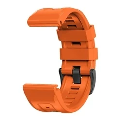 Okosóra szilikon szíj - GARMIN FENIX 5 / 6 / 6 PRO / 7 / 8 / 8 PRO (47 MM) - TECH-PROTECT Iconband narancssárga szilikon szíj-3