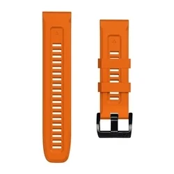 Okosóra szilikon szíj - GARMIN FENIX 5 / 6 / 6 PRO / 7 / 8 / 8 PRO (47 MM) - TECH-PROTECT Iconband narancssárga szilikon szíj-4