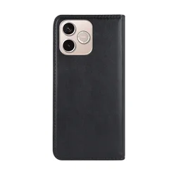 Telefontok Honor 600 5G - Smart Magnetic fekete szilikon keretes mágneses könyvtok-1