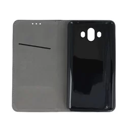 LG K40 Telefontok - Smart Magnetic fekete szilikon keretes mágneses könyvtok-1