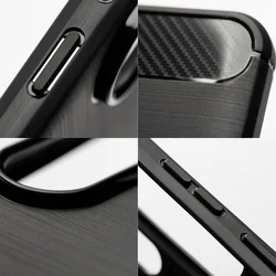 Telefontok Xiaomi 17 - Carbon Fiber fekete szilikon hátlap tok-3
