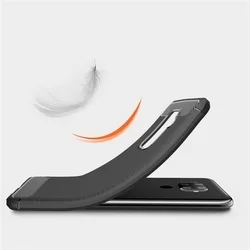 Huawei Mate 30 Lite Telefontok - fekete Carbon szilikon telefon tok-4