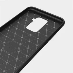 Huawei Mate 30 Lite Telefontok - fekete Carbon szilikon telefon tok-5
