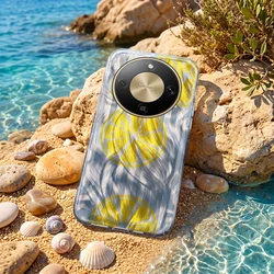 Telefontok Honor Magic8 Lite - Ultra Trendy Summer - lemon mintás hátlap tok-3