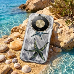 Telefontok Honor Magic8 Lite - Ultra Trendy Summer - tengericsillag mintás hátlap tok-3