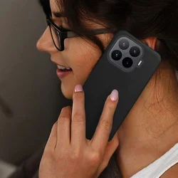 Telefontok Xiaomi 17T - fekete szilikon hátlap tok-3