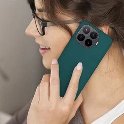 Telefontok Xiaomi 17T Pro - zöld szilikon hátlap tok-3