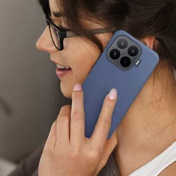 Telefontok Xiaomi 17T Pro - kék szilikon hátlap tok-3