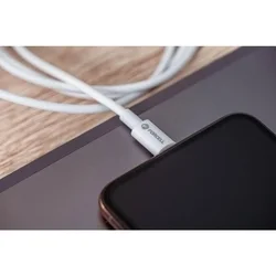 Forcell C338 - Type-C / Type-C (USB-C) fehér kábel, 1,5m, 3A-2