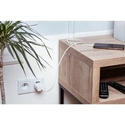 Forcell C338 - Type-C / Type-C (USB-C) fehér kábel, 1,5m, 3A-5