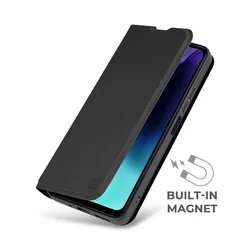 Telefontok Honor 600 5G - OBAL:ME SmoothTouch fekete könyvtok-3