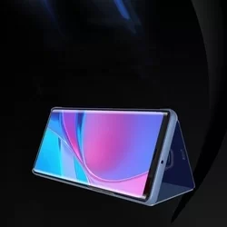 Huawei Mate 30 Lite Telefontok - kék Clear View Tok-1