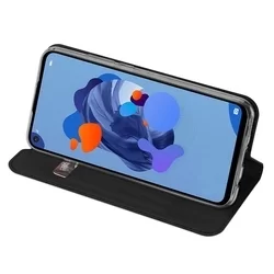 Huawei Mate 30 Lite Telefontok - Dux Ducis fekete kinyitható tok-4
