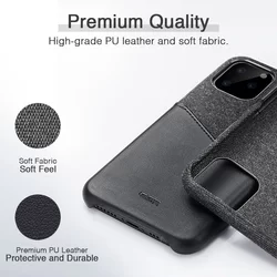 iPhone 11 PRO MAX Telefontok - ESR Metro Wallet szövet-műbőr kemény, elegáns hátlaptok-4