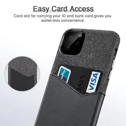 iPhone 11 PRO MAX Telefontok - ESR Metro Wallet szövet-műbőr kemény, elegáns hátlaptok-5
