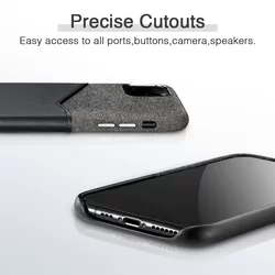 iPhone 11 PRO MAX Telefontok - ESR Metro Wallet szövet-műbőr kemény, elegáns hátlaptok-7