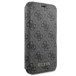 iPhone 11 Telefontok - Guess ráhajtófüles könyvtok, szürke-3