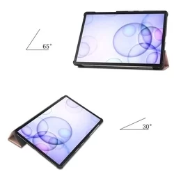 Samsung Galaxy Tab S6 Tablettok (SM-T860, SM-T865) - rose gold smart case-4