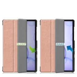 Samsung Galaxy Tab S6 Tablettok (SM-T860, SM-T865) - rose gold smart case-6