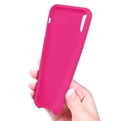 iPhone 11 Pro Max Telefontok - hot pink szilkon tok-2