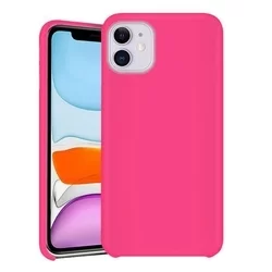 iPhone 11 Pro Max Telefontok - hot pink szilkon tok-4