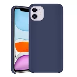 iPhone 11 Telefontok - szilvakék szilkon tok-2