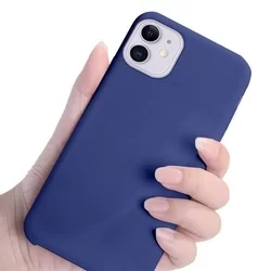 iPhone 11 Telefontok - szilvakék szilkon tok-5