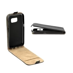 Samsung Galaxy A30s Telefontok - Lefelé nyíló Flexi Fliptok fekete-2