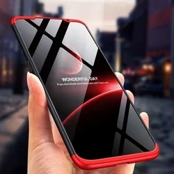 Telefontok Samsung Xiaomi Mi A3 hátlap - GKK Protection 3in1 - fekete-piros-4