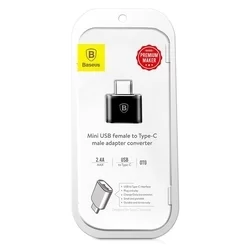 BASEUS CATOTG-01 - USB bemenet TYPE-C kimenet, fekete adapter-2