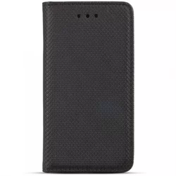 Xiaomi Mi 9 Lite Telefontok - fekete mágneses szilikon keretes könyvtok-3