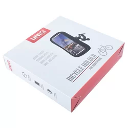 UNIQ Biciklis tartó - Univerzális bicikli kormányra szerelhető, 360 fokban elfordítható fekete telefon tartó 5,5 col-6