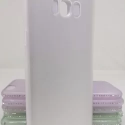 Samsung Galaxy S8 Plus G955 Telefontok - fehér áttetsző Pastel szilikon tok-2